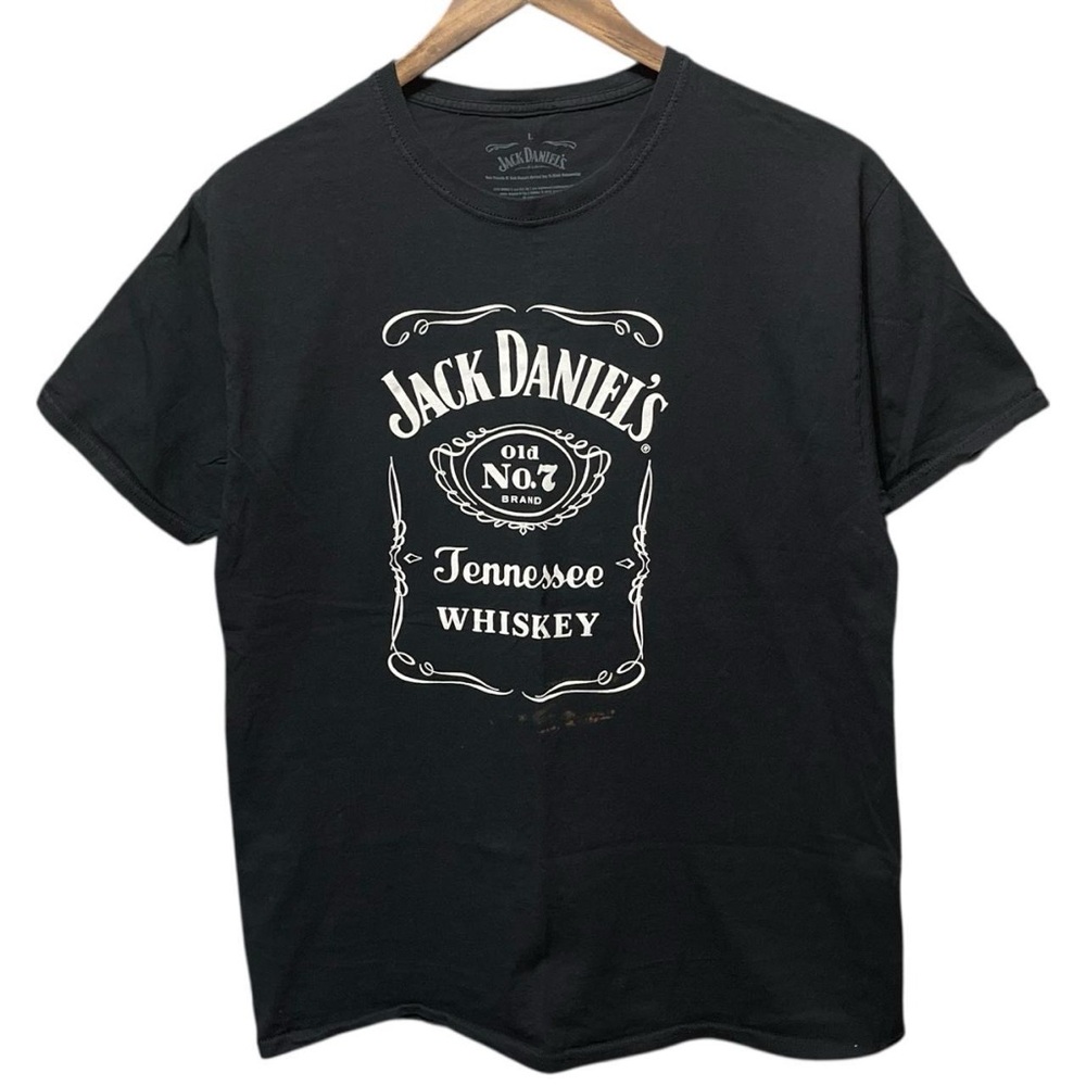 Jack Daniels No 7 Tennessee whiskey graphic short sleeve bar drinking T-Shirt